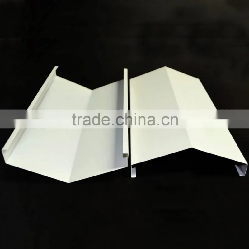 Modern Painting Weather Resistant Aluminum / Metal V shaped Strip Ceiling, Types of Outdoor Ceiling Suspended Ceiling Board