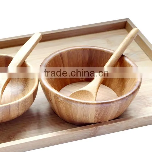 Bamboo Decorative Lightweight Sturdy Salad and Fruit Bowl