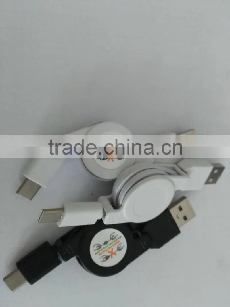 Retractable type c cable