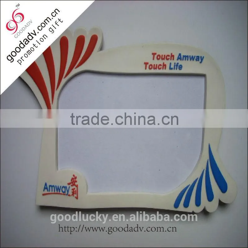 2014 Guangzhou plant new design 3 d soft rubber PVC photo frame