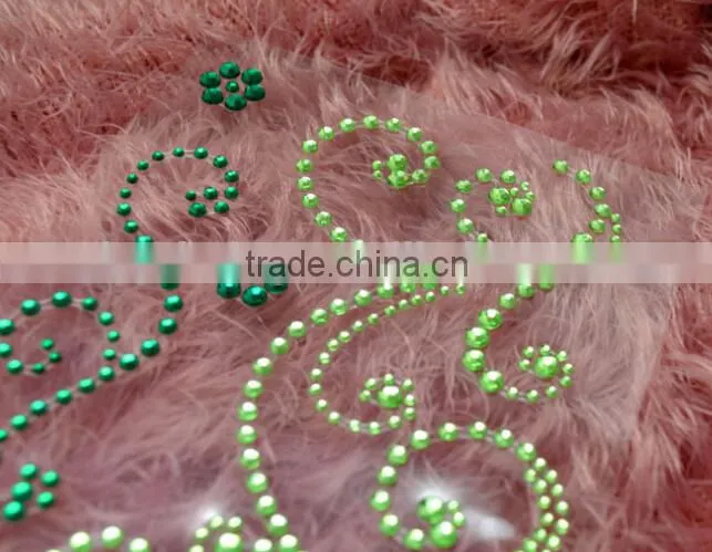 Cheap clothing rhinestone crown sticker
