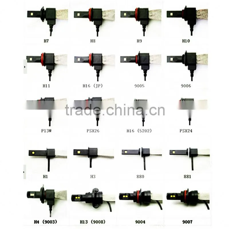 New Car LED Headlight car accessories car led lights 9005 hb3 headlight bulb 6000LM 9005 led headlight 40W led headlight bulb