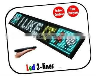 P16 red color outdoor led display sign for car park bus station