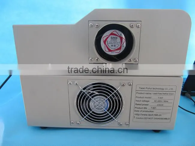 New desktop reflow oven t-937, leadfree reflow oven,small wave soldering machine,IR and hot air oven