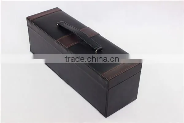 luxury leather box wine set made in china