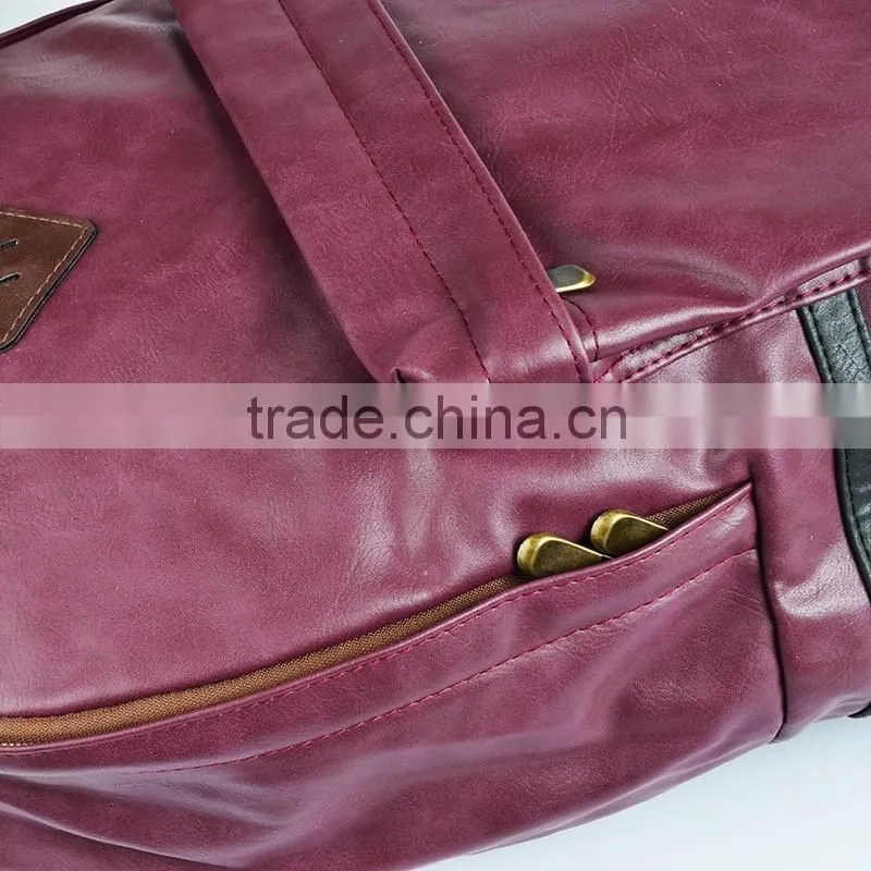 2016 fashion new leather models specification bag school