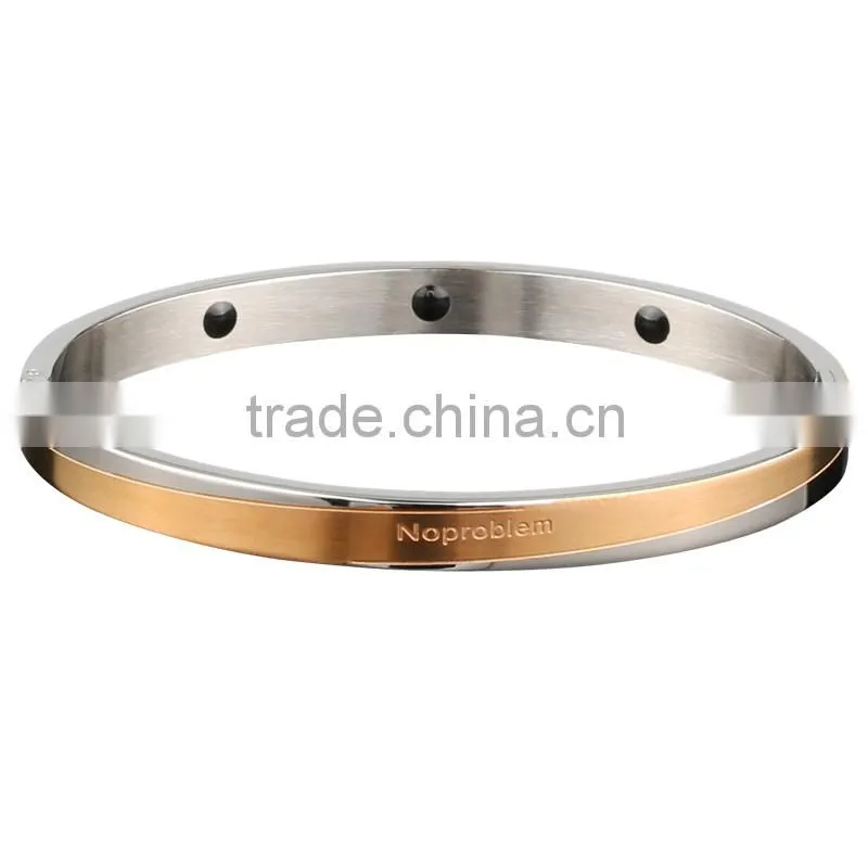 P082 Noproblem FDA germanium titanium stainless steel frendship health energy fashion bracelet