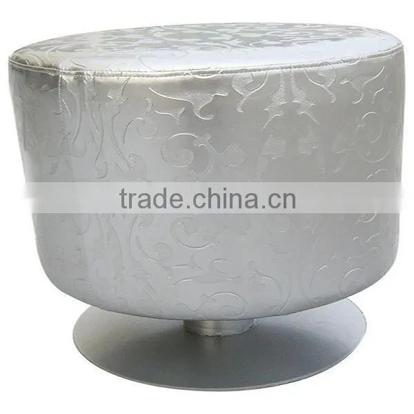 Semi PU leather for furniture textile material usage with silver color