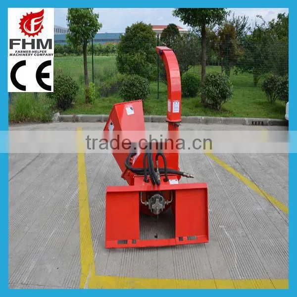 2015 new CE front Loader wood chipper skid wood chipper steer wood chipper