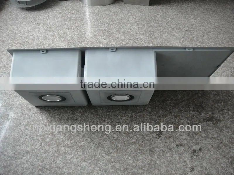 Double Bowl Sink With Drainboard