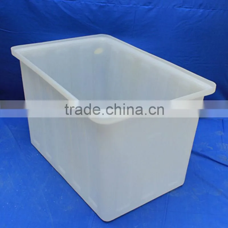 Natural Solid Plastic Rectangular Stacking Tank --120L