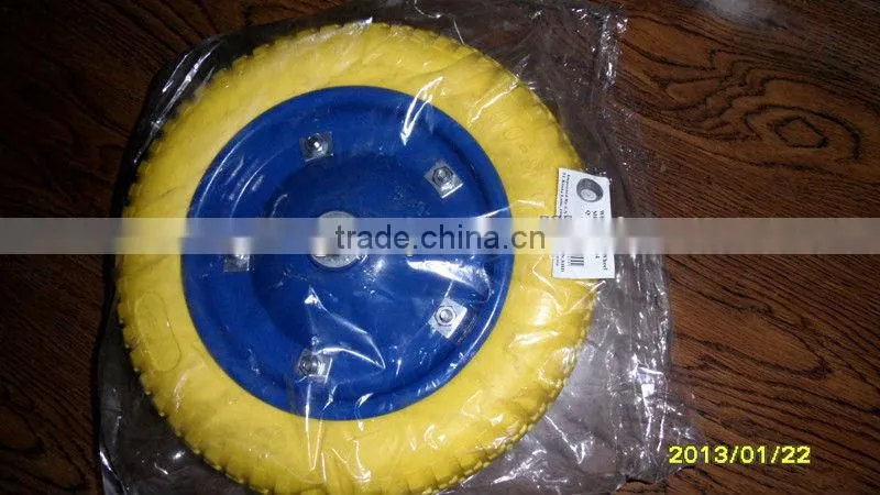 pu foam wheel flat free pu foam wheel 300-8