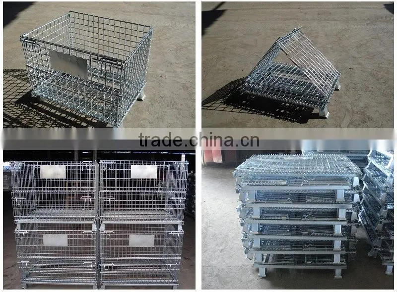 High Quality Perforated Sheet Metal Fabrication metal box fabrication metal stamping parts warehouse steel pallet cage