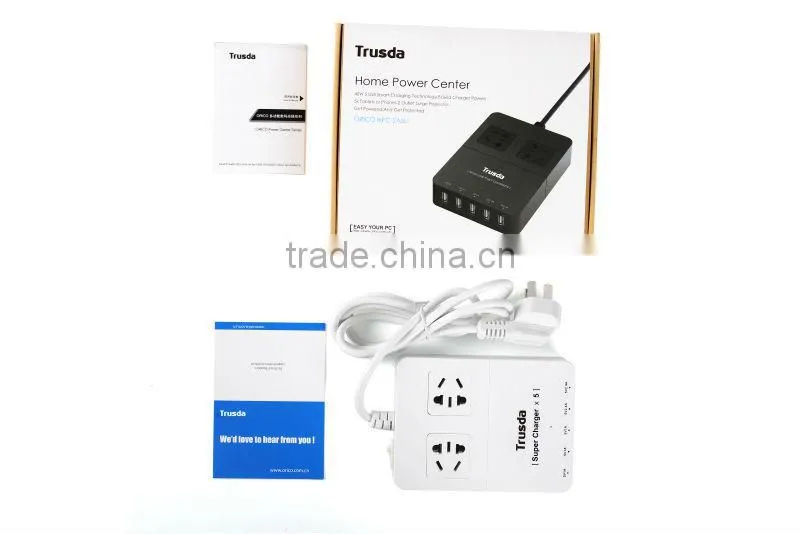 Wholesale 8 outlet electrical power strip with 5 USB HUB