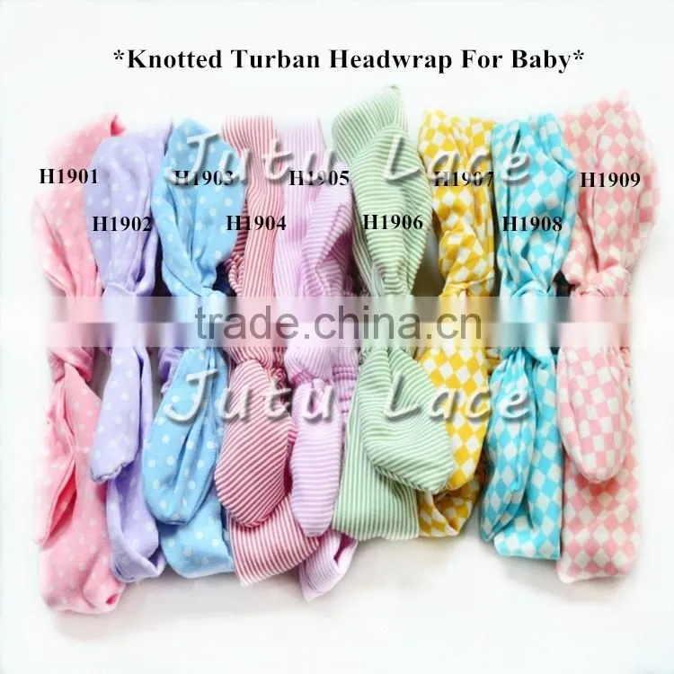 Fancy cotton fabric wide headware - fashion stretch knited headwraps -floral custom printed elastic headbands