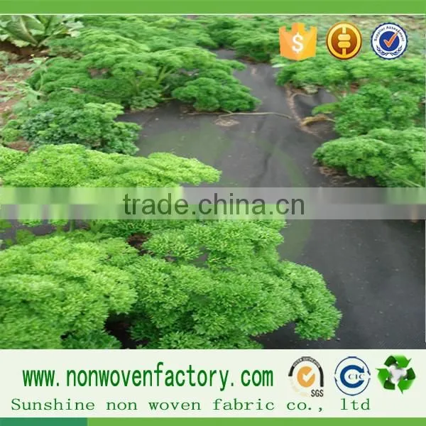 Agriculture non woven fabric black 70gsm weed control fabric
