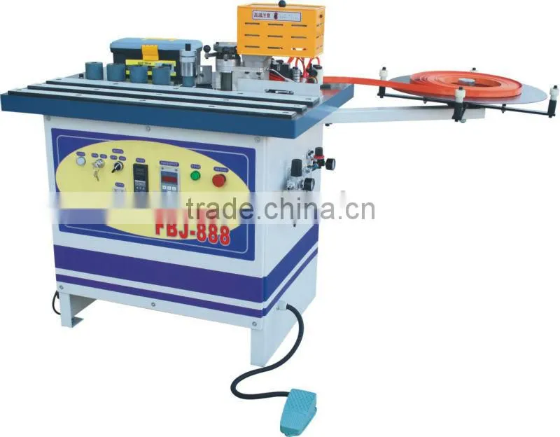 FBJ-888 EVOK new type hand manual double-face gluing curve & straight pvc edge banding machine