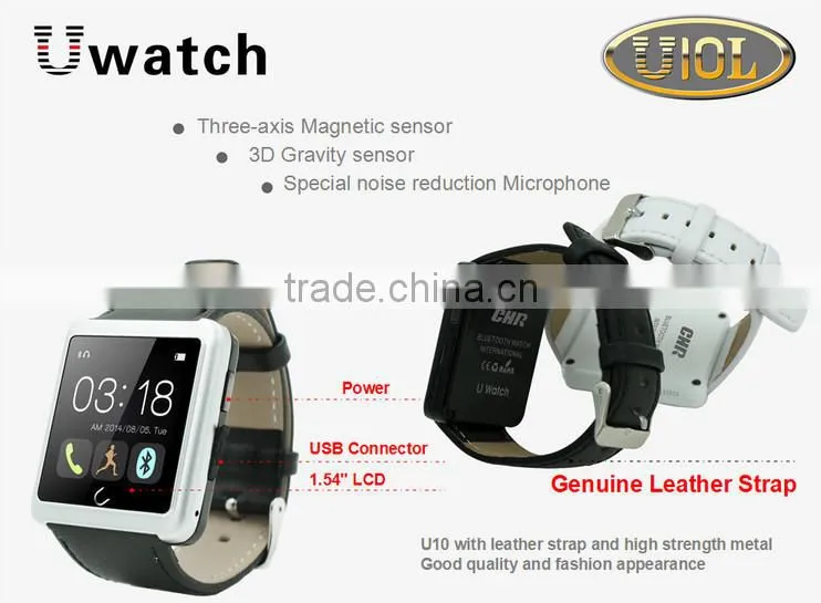 New! China low price smart watch , high quality products . Smart Watch U10L for IOS and Android System