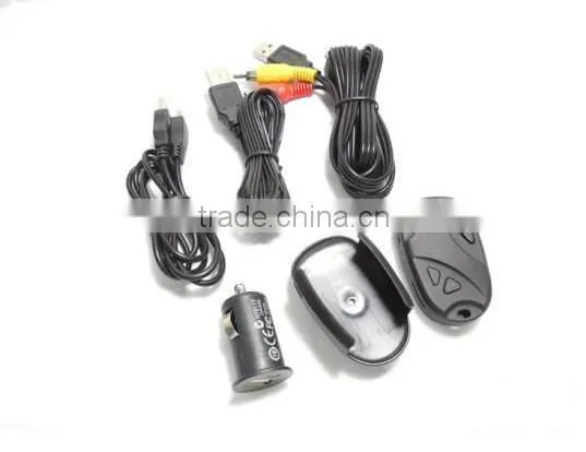 The new ultra-widescreen 1080P H264 wide angle without distortion dynamic all-metal casing car key camera