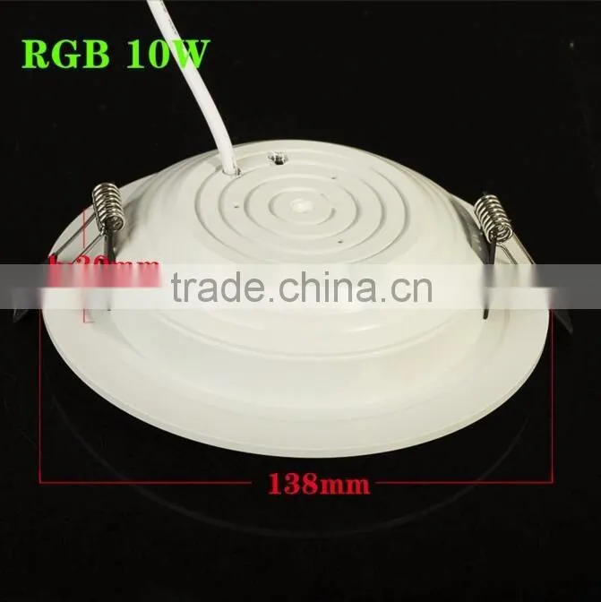AC85-265V 24Color Downlight Bulb Lamp 5W/10W RGB LED Panel Light