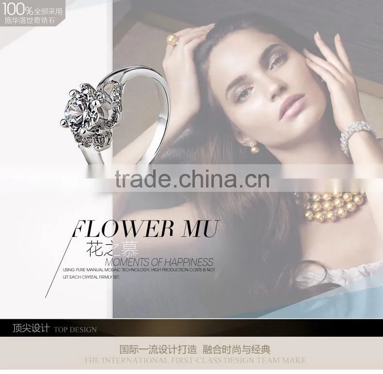 2015 summer fashion best infinity ring made with zircon jewerly 40142