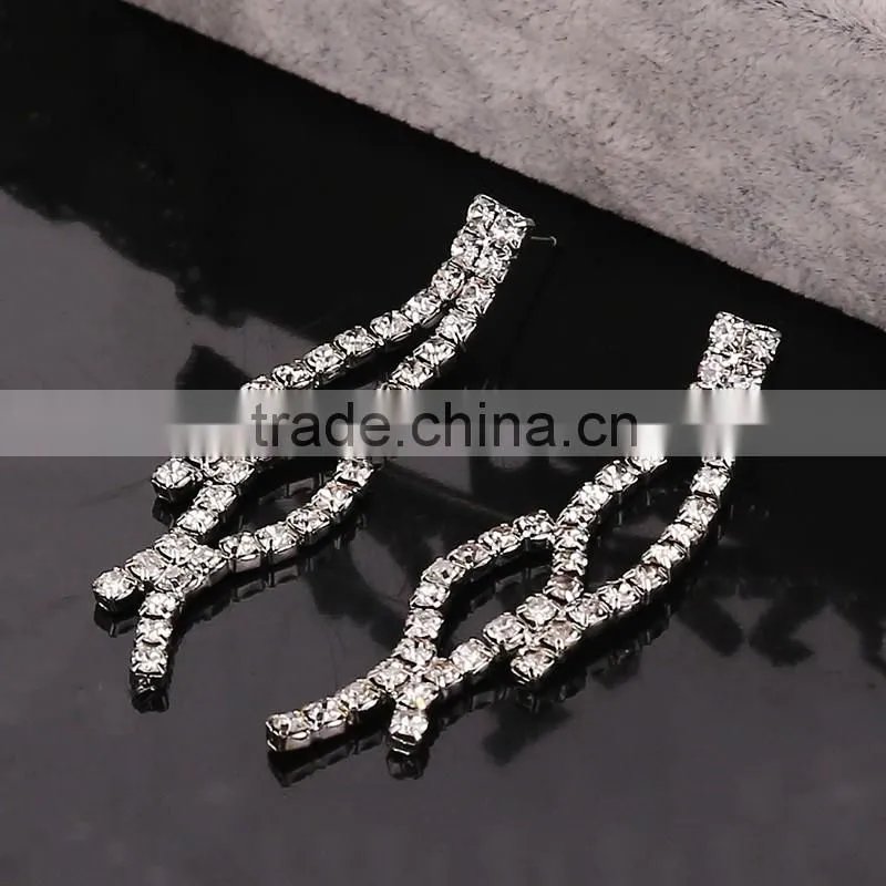 Romantic Women Silver plated Tiara and Necklaces Earrings made in china