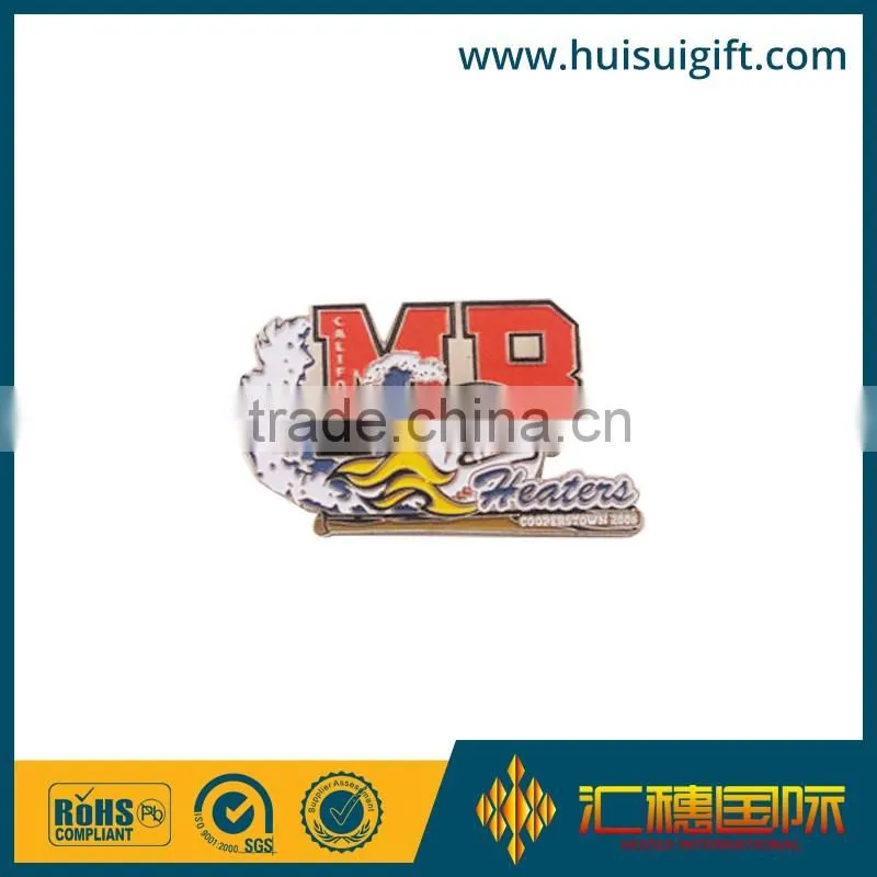 wholesale promotional fashionable tin button badge with pin
