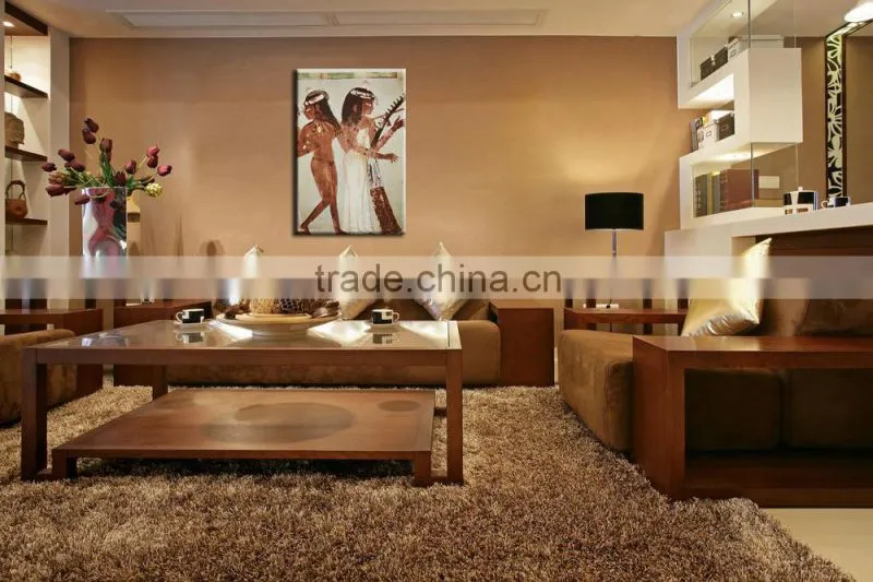 India Dance Oil Couple Painting for Bedroom