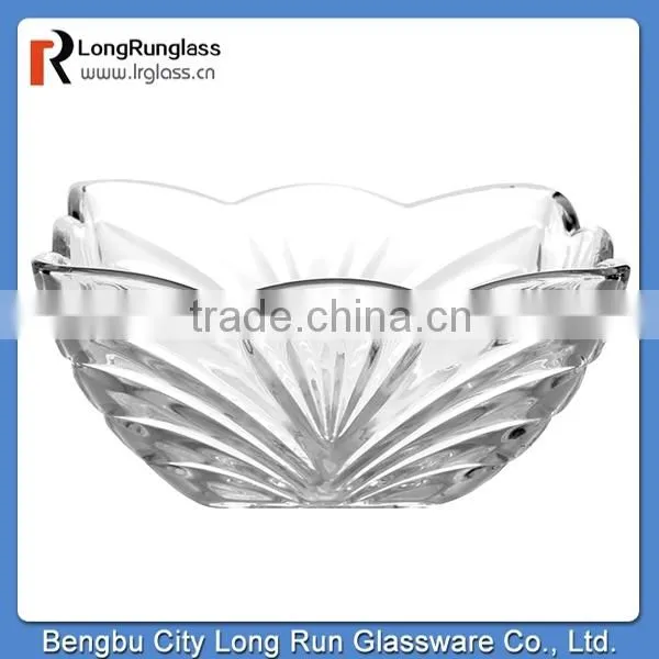 LongRun Promotion Latest Design beautiful candy box fancy fruits glassware with lid