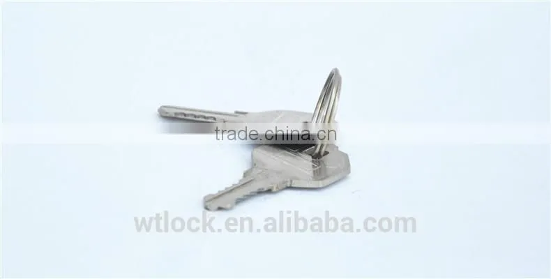 Cam cylinder lock cabinet lock with 2 keys