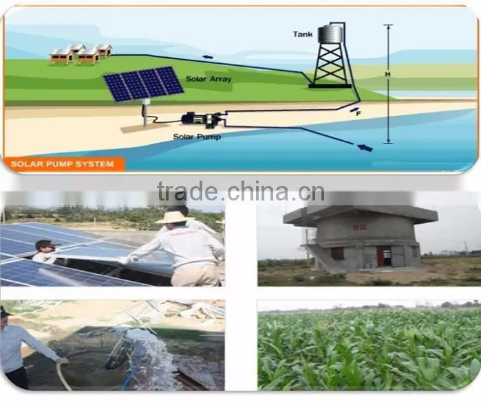 Solar irrigation system for agricultural irrigation