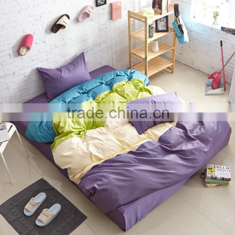 Factory Wholesale cheap White 100 Cotton disposable Quilt Cover And Flat Bed Sheet For Hotel