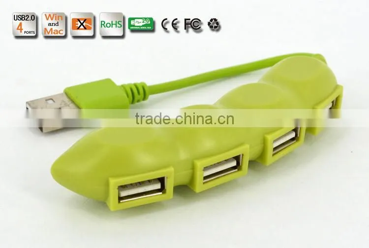 China Personal Design slim funny mini 4 port usb 2.0 hub from usb hub suppliers