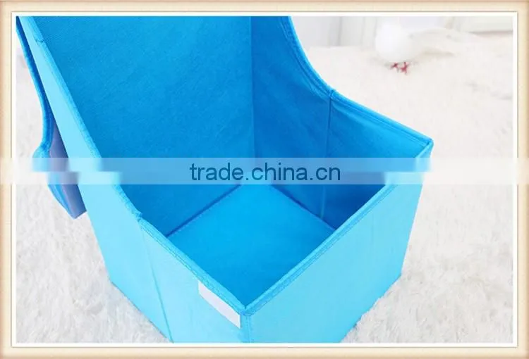 2016 new design kids storage stool,foldable toy storage box