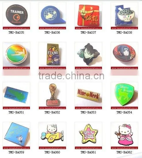 Promotion high quality custom metal gold plating badge lapel pins maker