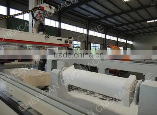 China Syntec Control 4Axis Foam Milling Machine 3D CNC EPS Plywood Foam Cutting Machine with Big Rotary