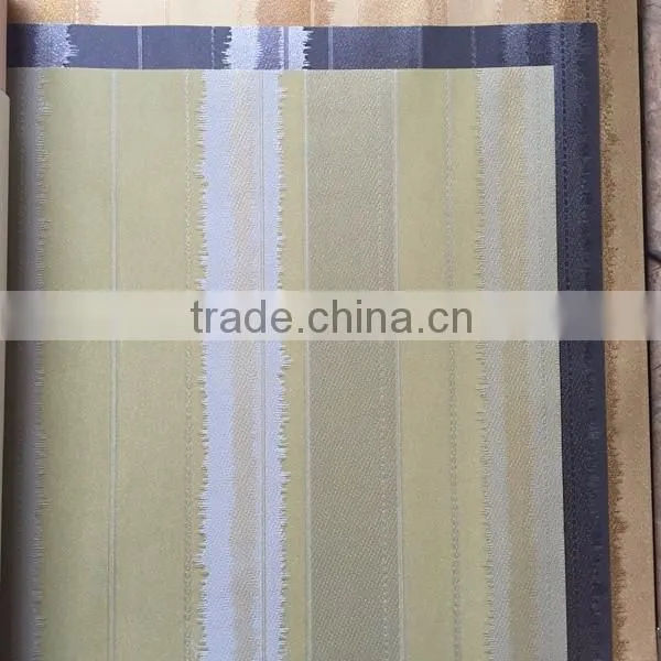 hot washable modern strip vinyl wallpaper for home decoration