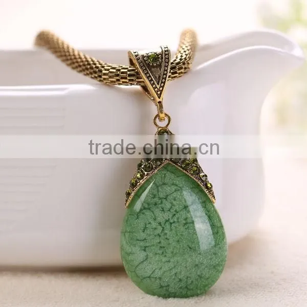 European Women Stone Alloy Necklace Wholesale