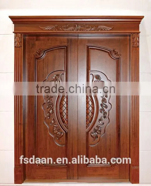 domineering double oak wood door