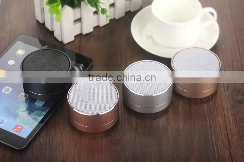 black metal bluetooth speaker for mp3 music player