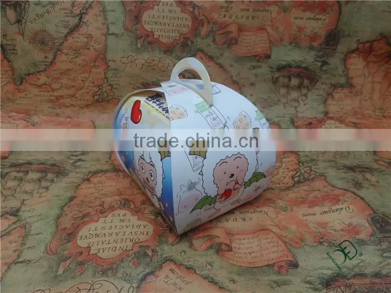 Custom printed simple design paper single cupcake box Wholesale China