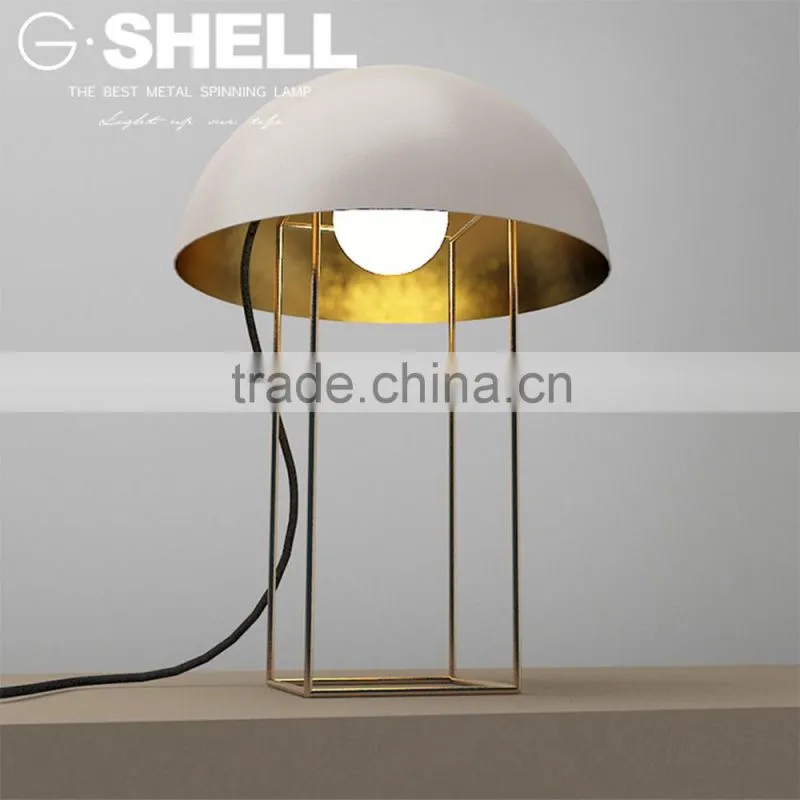 Fancy half round study room lighting table lamp for reading