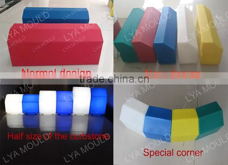 Wholesale Price LED Curb Plastice Waterproof Blocks Stone Light Granite LED Street Kerbstone Prices Sizes