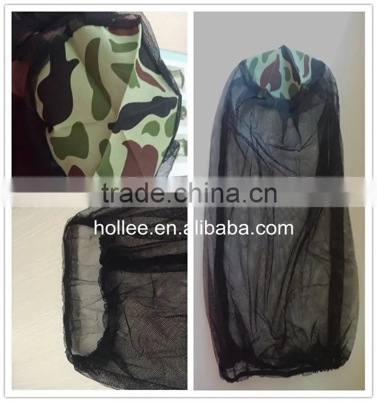 Insecticide treated mosquito head net for outdoor use