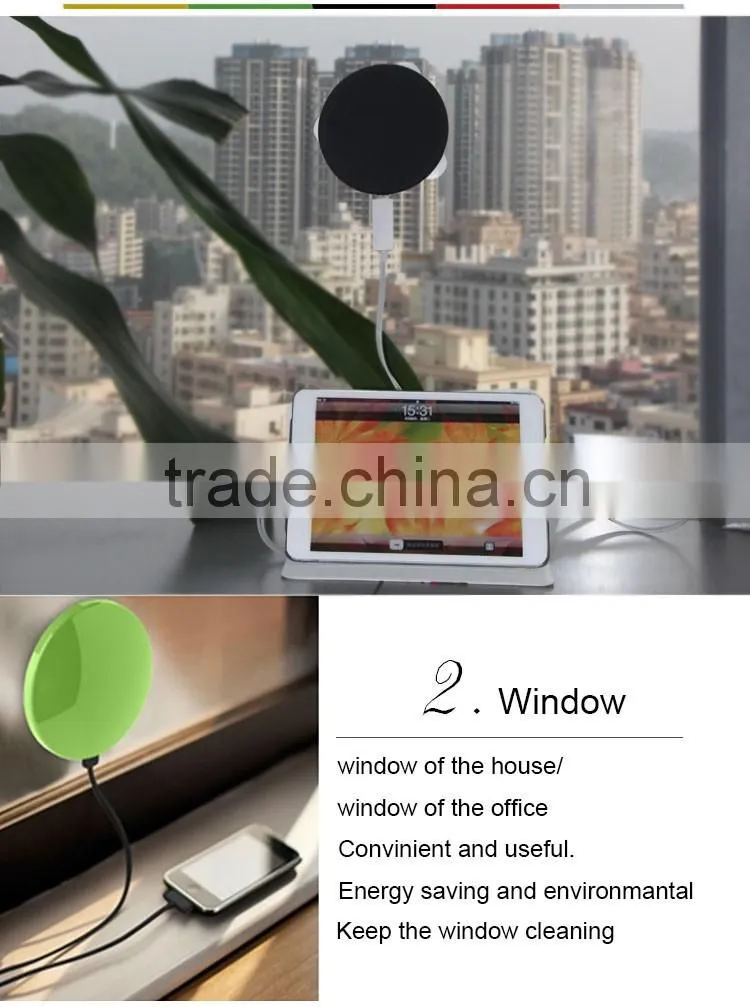 1800Mah-5200Mah window stick solar charger for mobile phone, waterproof solar power bank