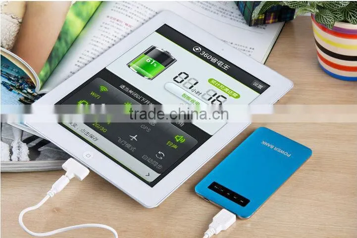 4000mah ultrathin aluminium alloy touch screen portable power bank fit for smartphone