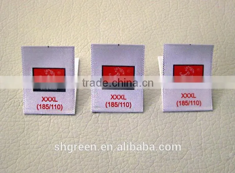 Pure white sew in clothing tag for printing