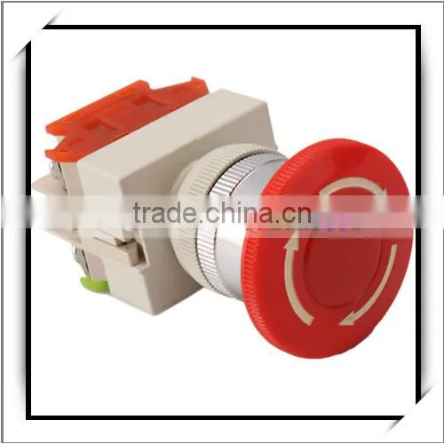 Red Sign Mushroom Emergency Stop Push Button Switch