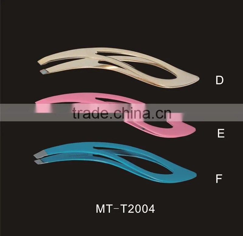 Stainless steel cheap Leaf shaped tweezers