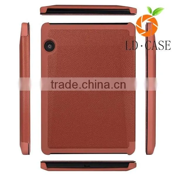 Back stand leather phone cover for Kindle Touch case for Amazon 6 inch Tablet case